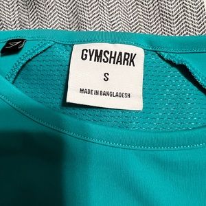 Gymshark crop top. Size small. Turquoise in colour.